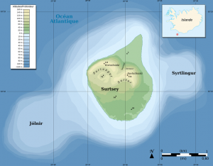 Map of Surtsey Island