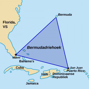Bermuda Triangle on Map